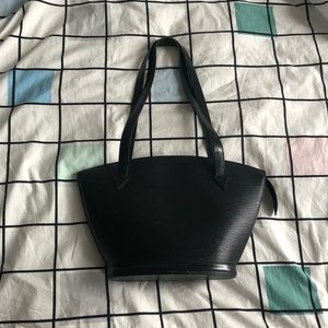 Black Louis Vuitton epi leather purse